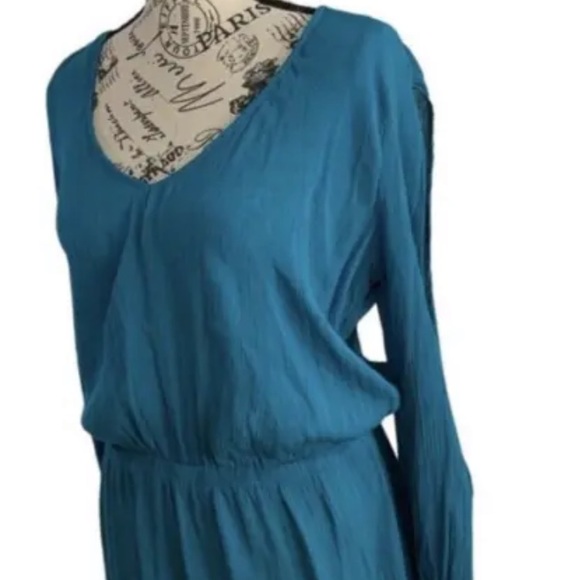 Soluna Solaris Other - Soluna Solaris tunic teal split-sleeve swimsuit cover up